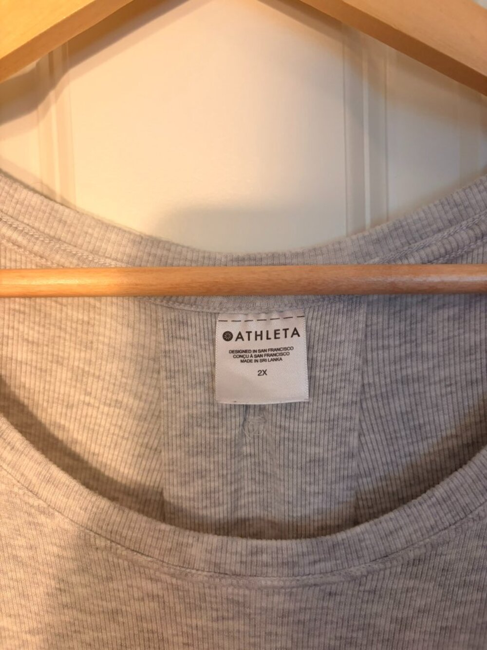 Athleta With Ease Rib Tee - Picture 2 of 3